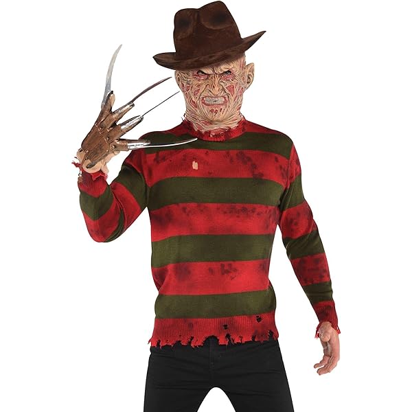【フレディ・クルーガー コスプレセット 一式】 Amazon.co.jp: [Rubies Costumes] Freddy Krueger Costume, Adult